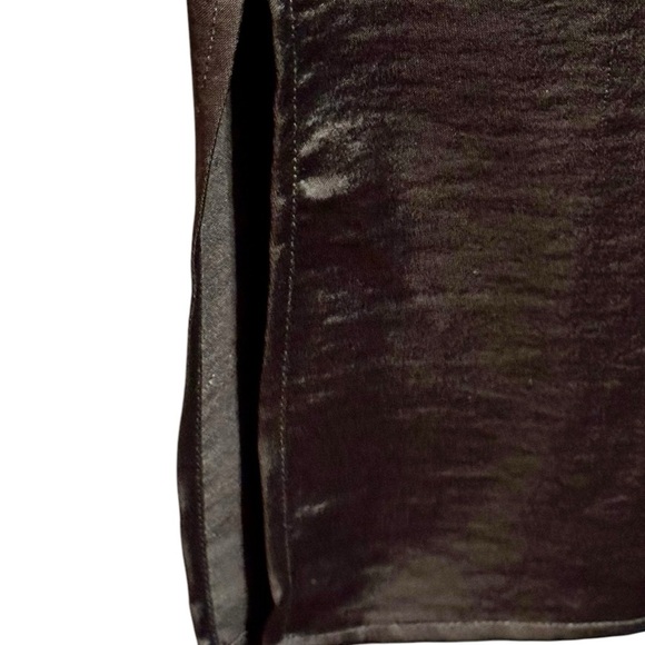 HOUSE OF HARLOW 1960 Satin Side Ruched Cutout Square Neckline Midi Slipdress - Picture 6 of 12